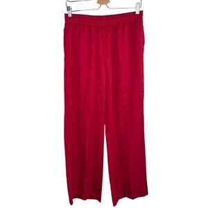 Bobblehaus Red Tencel Deadstock Pull On Casual Pants Loungewear Size L